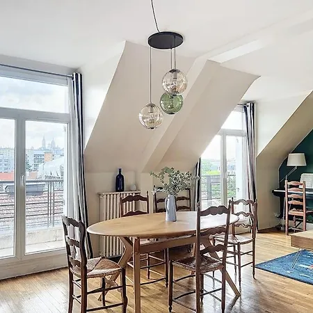 Balcony With View Of Montmartre Apartment Paris