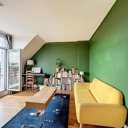 Apartment Balcony With View Of Montmartre Paris