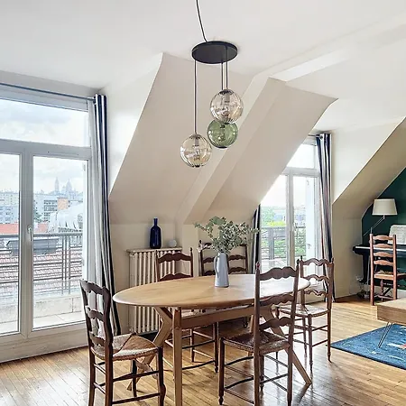 Balcony With View Of Montmartre Apartment Paris